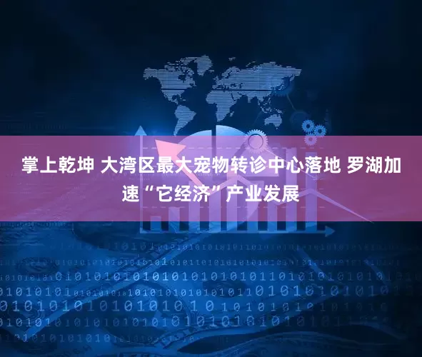 掌上乾坤 大湾区最大宠物转诊中心落地 罗湖加速“它经济”产业发展